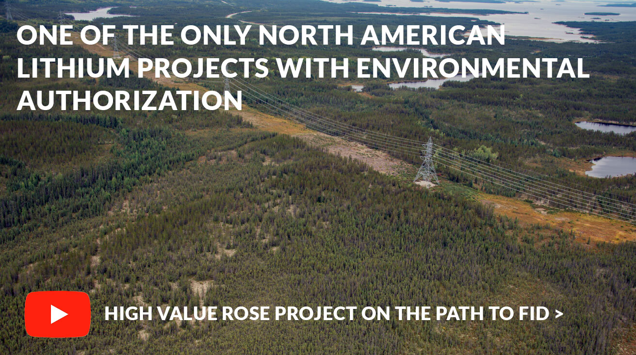 Critical Elements Lithium (CRE) - One of the only North American Lithium project with environmental authorization